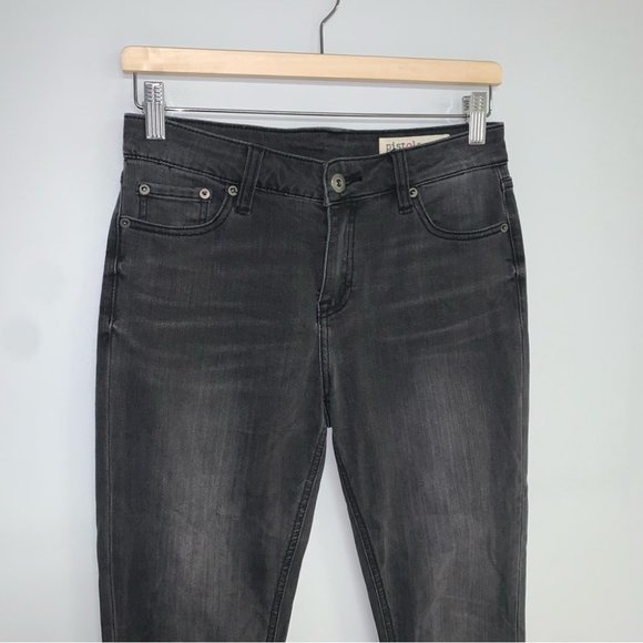 Pistola Jeans Size 28 Black Wash Faded Premium Denim Ankle Zip Skinny Mid-Rise - Picture 3 of 9